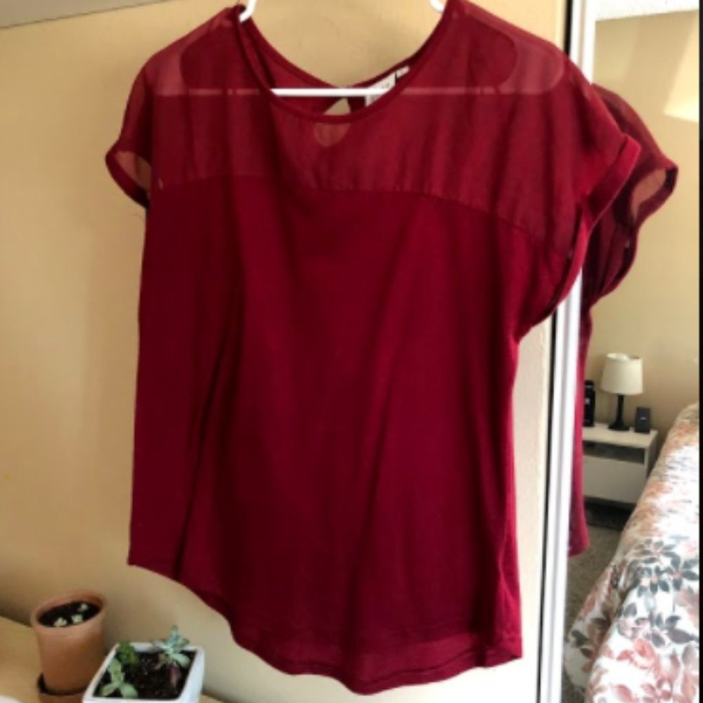 2/$20 Maroon Top